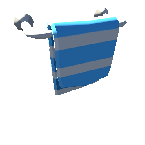 housepack_towels_towelBar_with_towel_1 Blue